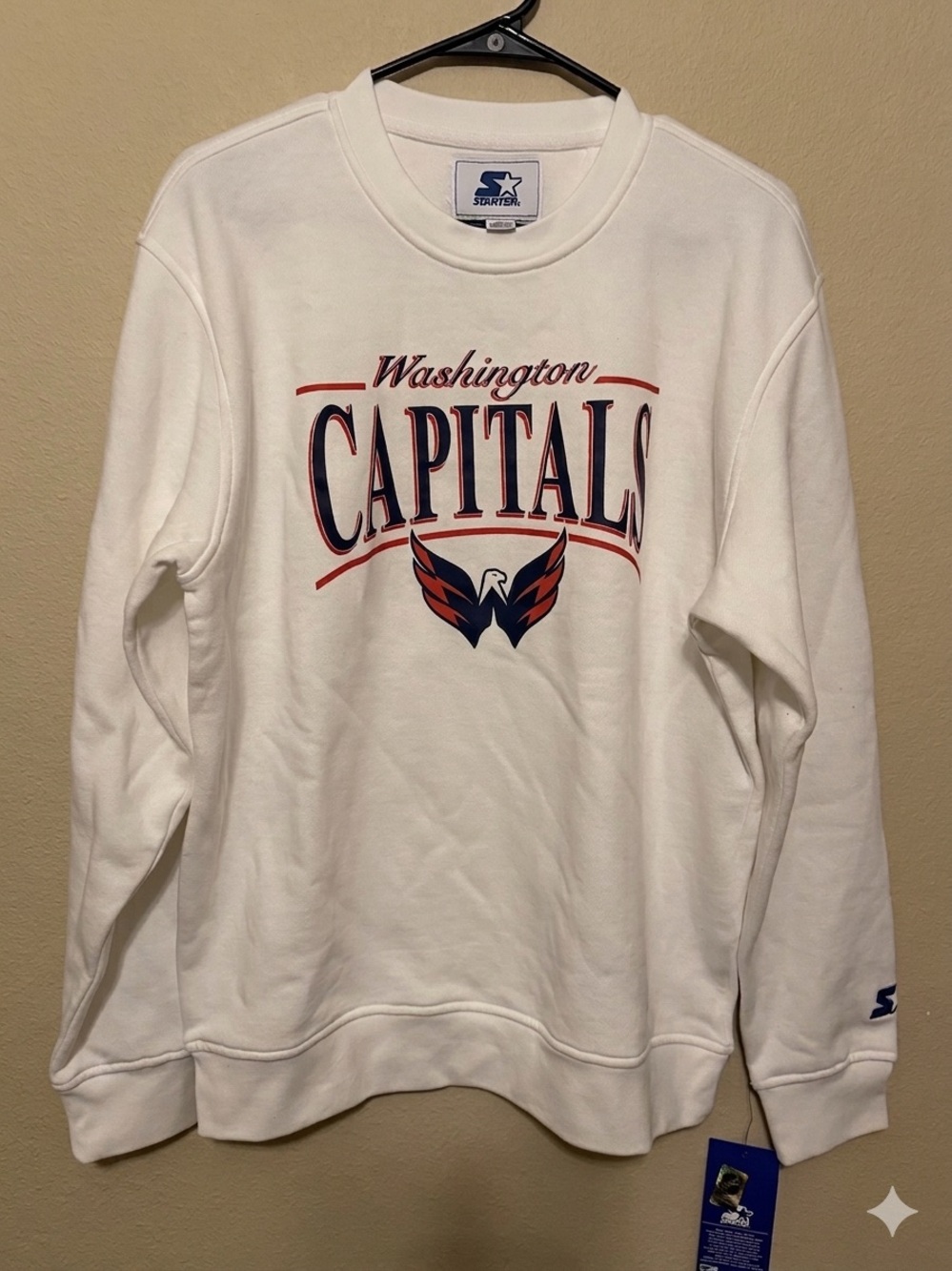 NWT Starter Washington Capitals Crewneck Sweatshirt Mens Medium